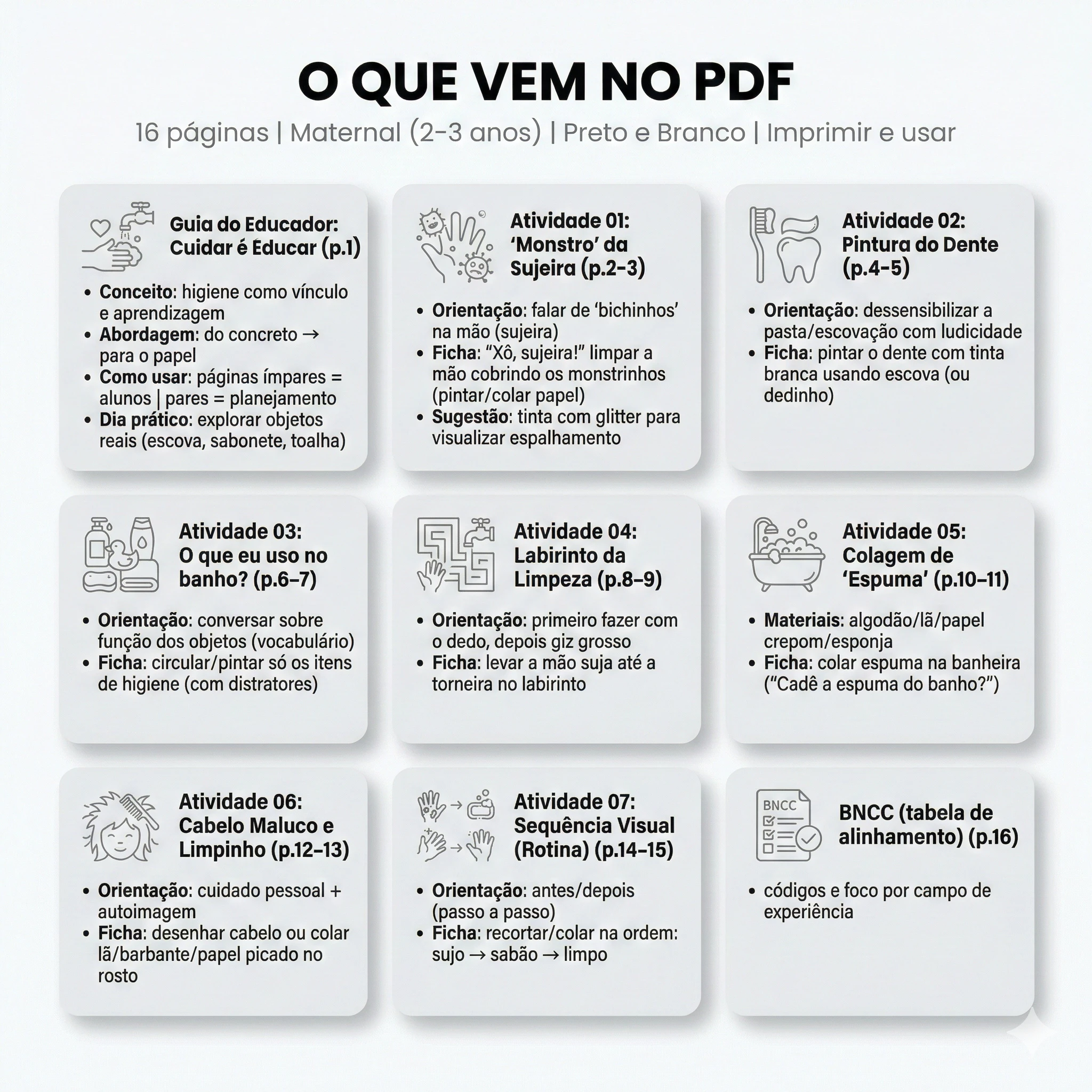 Higiene e Autocuidado | Maternal (2–3 anos) - Imagem 2