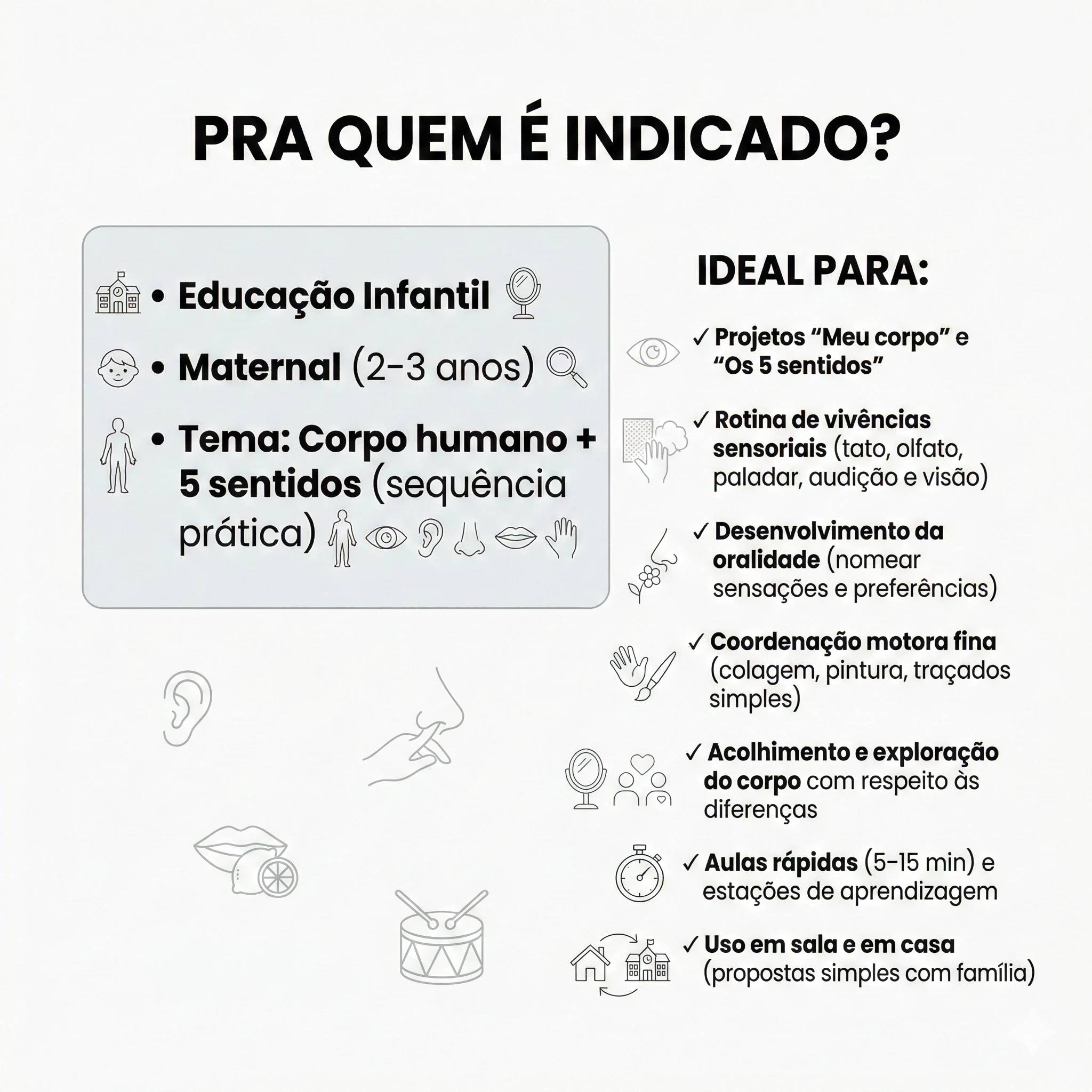 Meu Corpo e os 5 Sentidos | Maternal (2–3 anos) - Imagem 5