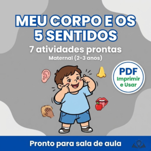 Meu Corpo e os 5 Sentidos | Maternal (2–3 anos)