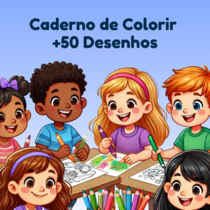 Caderno de Colorir: +50 Desenhos para Colorir – Coordenação Motora e Relaxamento Infantil